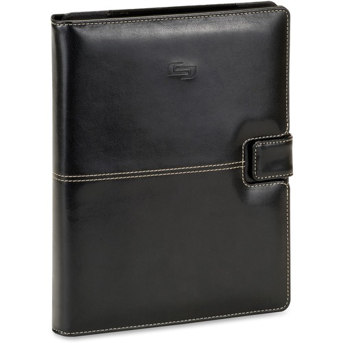 Solo Vintage Carrying Case (Book Fold) for 8.5" to 11" Tablet - Black - Polyester Body - 10.5" Height x 7.8" Width x 1.5" Depth - 1 Each