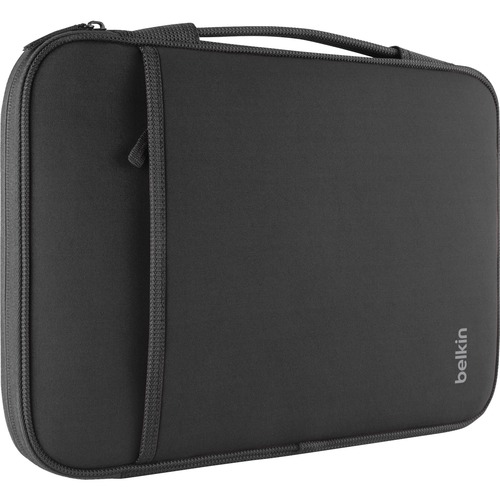 Belkin 12 Inch Laptop Case- Laptop Bag- Chromebook Case Compatible W/ iPad Pro & Most 12" Laptops (Black) - Wear Resistant, Tear Resistant, Snag Resistant - Neoprene, Fleece Body - Fleece Interior Material - Handle - 8" Height x 12.6" Width x 0.8" Depth -