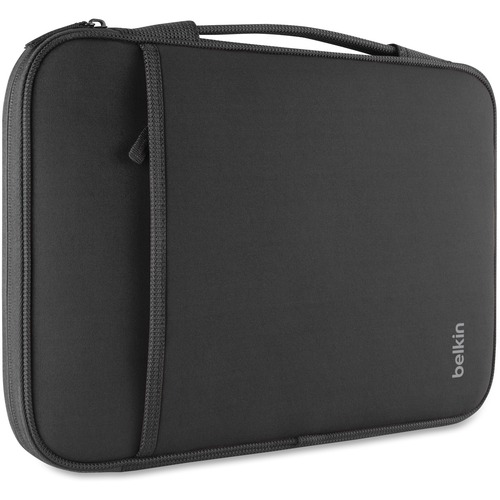 Belkin 13 Inch Laptop Case - 32 Inch Laptop Sleeve - Laptop Bag - Computer Accessories For Chromebook Laptop - Laptop Accessories - Chromebook Case Compatible W/ iPad Pro & Most 13" Laptops Black - Wear Resistant Interior - Neopro, Fleece Body - Handle - 