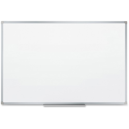 Mead Basic Dry-Erase Board - 35.9" (3 ft) Width x 23.8" (2 ft) Height - White Melamine Surface - Silver Aluminum Frame - Marker Tray - 1 Each