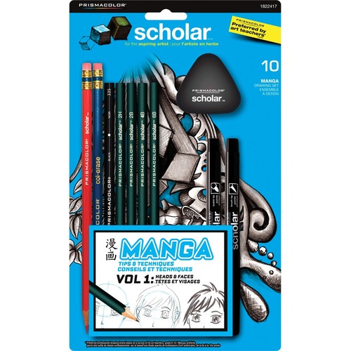 Prismacolor Scholar Manga Drawing Set - 1 Each - Pen/Pencil Sets - SAN1822417