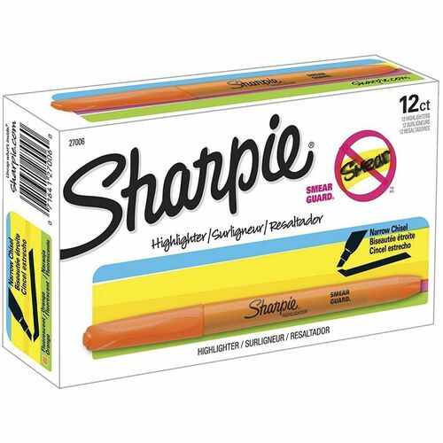 Sharpie Highlighter - Pocket - Chisel Marker Point Style - Fluorescent Orange