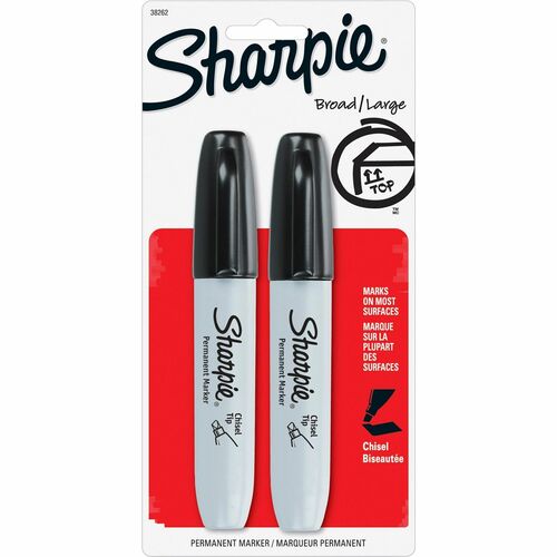 Sharpie Chisel Tip Permanent Marker - Chisel Marker Point Style - Black Alcohol Based Ink - 1 Pack