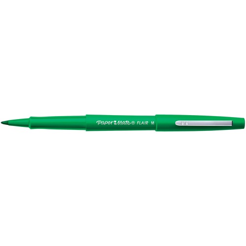 Paper Mate Flair Porous Point Pen - Green Water Based Ink - 1 Each - Felt-tip/Porous Point Pens - PAP1806702