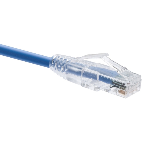 Unirise High End Data Center Rated Cat6 Clearfit Patch Cable - 7 ft Category 6 Network Cable for Network Device - First End: 1 x RJ-45 Network - Male - Second End: 1 x RJ-45 Network - Male - Patch Cable - Gold Plated Contact - Blue