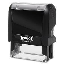 Trodat Original Printy - Custom Message Stamp - 0.55" (14 mm) Impression Width x 1.50" (38 mm) Impression Length - Black - Plastic - 1 Each