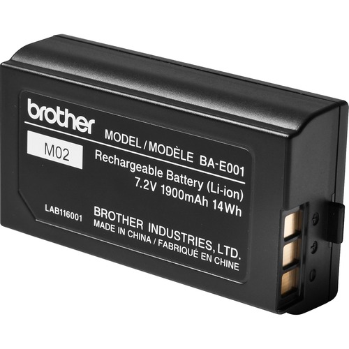 Brother Rechargeable Li-ion Battery Pack - For Handheld Device - Battery Rechargeable - 1900 mAh - 14 Wh - 7.2 V DC - 1 Each