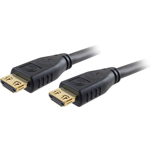 Comprehensive Pro AV/IT High Speed HDMI Cable with ProGrip, SureLength, CL3- Jet Black 15ft - 15 ft HDMI A/V Cable for Audio/Video Device - First End: 1 x HDMI Digital Audio/Video - Male - Second End: 1 x HDMI Digital Audio/Video - Male - Supports up to 4