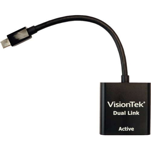 VisionTek Mini DisplayPort to DVI-D Dual Link Adapter (M/F) - Mini DisplayPort to Dual Link DVI-D Active Adapter - mDP to DVI Dual Link Adapter Male to Female 5 inch Active (1920x1080) 60 Hz