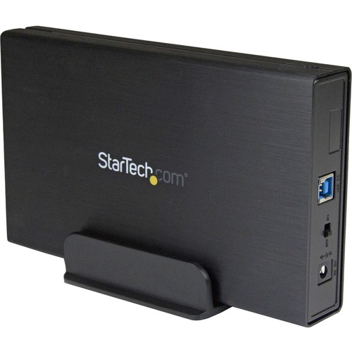 StarTech.com 3.5in Black USB 3.0 External SATA III Hard Drive Enclosure with UASP for SATA 6 Gbps â€" Portable External HDD - Turn a 3.5" SATA Hard Drive or Solid State Drive into a UASP supported USB 3.0 External Hard Drive - 3.5 HDD Enclosure