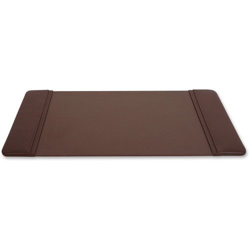 Dacasso Leather Desk Pad - Rectangular - 22" Width x 14" Depth - Felt Brown Backing - Top Grain Leather - Chocolate Brown