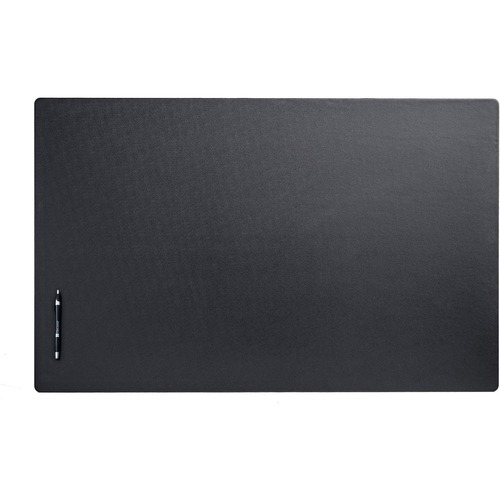 Dacasso Leatherette Desk Mat - Rectangular - 38" Width x 24" Depth - Felt - Leatherette - Black