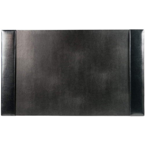 Dacasso Bonded Leather Desk Pad - Rectangular - 30" Width x 18" Depth - Felt - Bonded Leather - Black