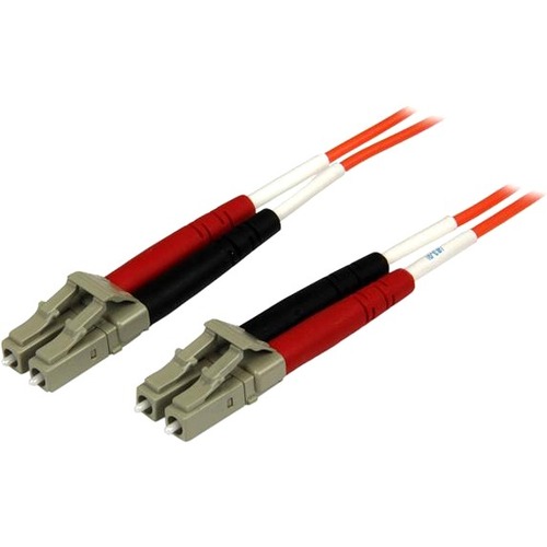 StarTech.com 2m Fiber Optic Cable - Multimode Duplex 50/125 - OFNP Plenum - LC/LC - OM2 - LC to LC Fiber Patch Cable - Provide a high-performance link between fiber network devices, for applications requiring plenum rated cables - Duplex Fiber Cable - LC 
