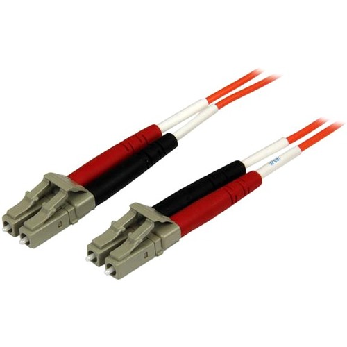 StarTech.com 5m Fiber Optic Cable - Multimode Duplex 50/125 - OFNP Plenum - LC/LC - OM2 - LC to LC Fiber Patch Cable - 16.40 ft Fiber Optic Network Cable for Network Device - First End: 2 x LC Network - Male - Second End: 2 x LC Network - Male - Patch Cab
