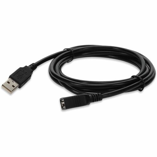 AddOn Bulk 5 Pack 6ft (1.8M) USB 2.0 A to A Extension Cable - M/F - 6 ft USB Data Transfer Cable - First End: 1 x USB 2.0 Type A - Male - Second End: 1 x USB 2.0 Type A - Female - Extension Cable - Black - 5