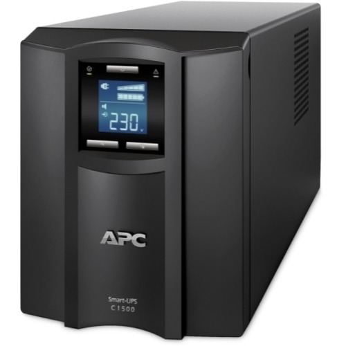 APC by Schneider Electric Smart-UPS C 1500VA LCD 230V - Tower - 3 Hour Recharge - 8 Minute Stand-by - 230 V AC Output - Sine Wave - Serial Port - USB - 10 x Battery/Surge Outlet