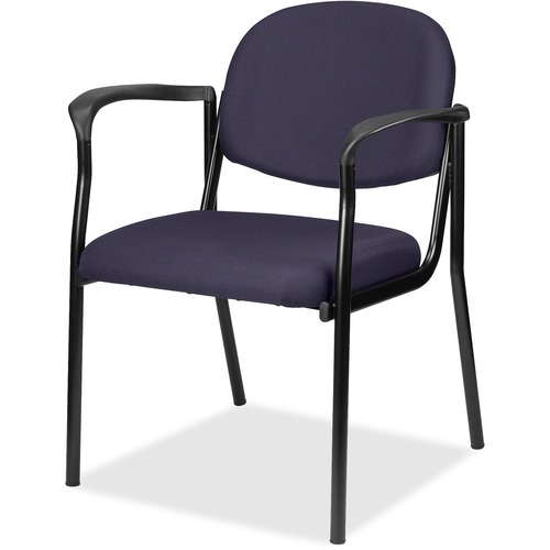 Eurotech Dakota 8011 Guest Chair - Winery Seat Color - Fabric Seat Material - Winery Back Color - Fabric Back Material - Steel Frame Material - Four-legged Base - 1 Each