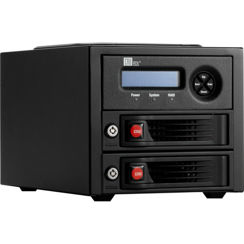 CRU Enclosure with RAID, two TrayFree Bays and USB 3.0 - 2 x HDD Supported - 2 x HDD Installed - 8 TB Installed HDD Capacity - Serial ATA/300 Controller - RAID Supported 0, 1 - 2 x Total Bays - 2 x 3.5" Bay
