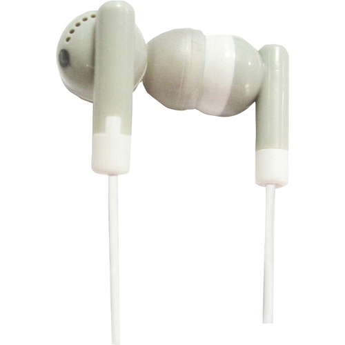 IQ Sound Digital Stereo Earphones - Stereo - Gray - Wired - 32 Ohm - 20 Hz 20 kHz - Earbud - Binaural - In-ear - 3.50 ft Cable