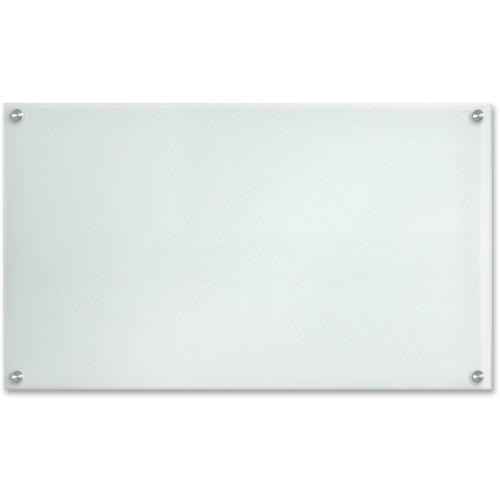 Lorell Glass Dry-erase Board - 17.5" (1.5 ft) Width x 30" (2.5 ft) Height - Frost Glass Surface - Rectangle - Mount - 1 Each - Dry-Erase Boards - LLR52505