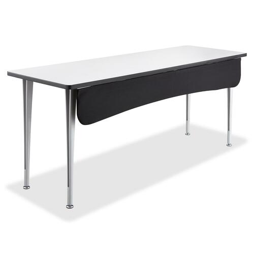 Safco Fabric Modesty Panel - 60" Width x 1.5" Depth x 9.5" Height - Fabric - Black