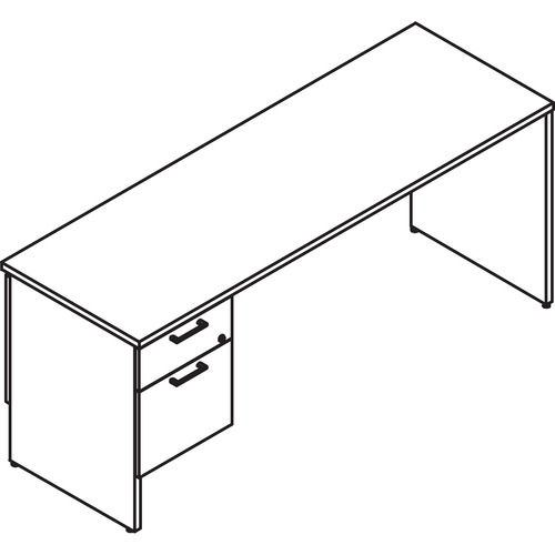 Lacasse Concept 300 Left Pedestal Credenza - 72