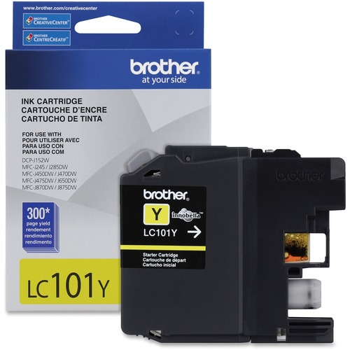 Brother Ink Cartridge Yellow - Inkjet - Standard Yield - 300 Pages - 1 Each