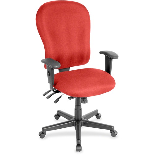 Eurotech 4x4 XL FM4080 High Back Executive Chair - Azure Fabric Seat - Azure Fabric Back - 5-star Base - 1 Each