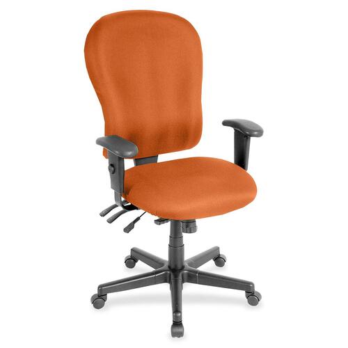 Eurotech 4x4 XL FM4080 High Back - Pumpkin Seat Color - Fabric Seat Material - Pumpkin Back Color - Fabric Back Material - 5-star Base - 1 Each