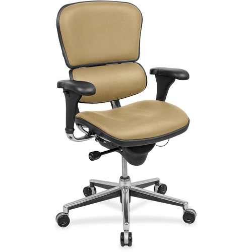 Eurotech ergohuman LE10ERGLO Mid Back Management Chair - Celadon Destiny Fabric Seat - Celadon Destiny Fabric Back - 5-star Base - 1 Each