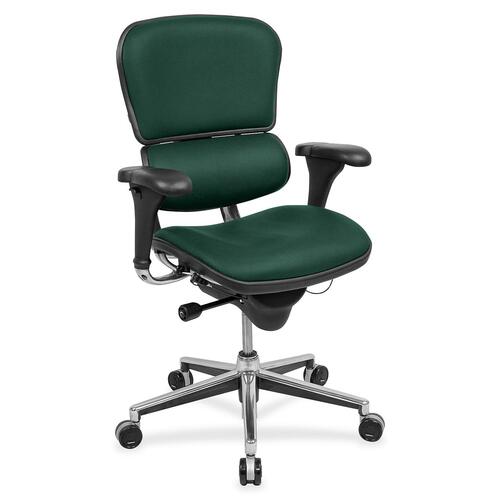 Eurotech Ergohuman Executive Chair - Forest Insight Fabric Seat - Forest Insight Fabric Back - 5-star Base - 1 Each