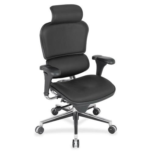 Eurotech ergohuman LE9ERG High Back Executive Chair - Fog Seat Color - Basis Fabric Seat Material - Fog Back Color - Basis Fabric Back Material - 5-star Base - 1 Each