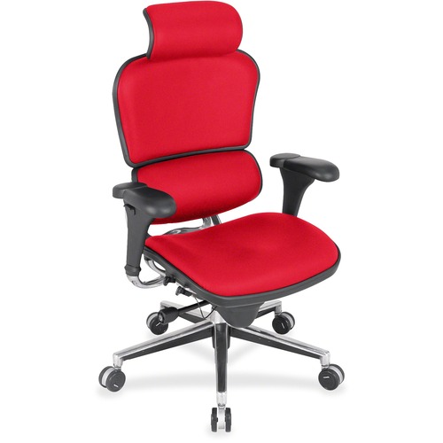 Eurotech ergohuman LE9ERG High Back Executive Chair - Hibiscus Seat Color - Quattro Fabric Seat Material - Hibiscus Back Color - Quattro Fabric Back Material - 5-star Base - 1 Each