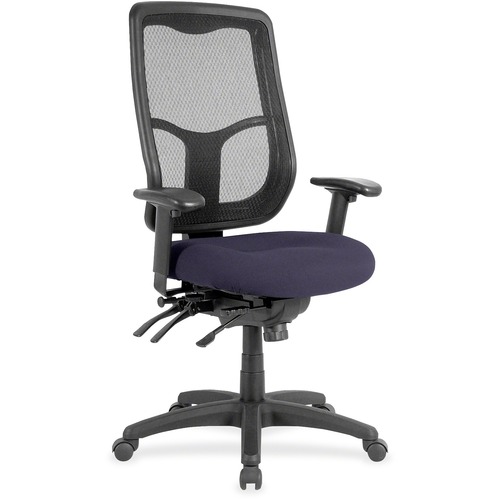 Eurotech Apollo High Back Multi-funtion Task Chair - Winery Seat Color - Fabric Seat Material - 5-star Base - 1 Each