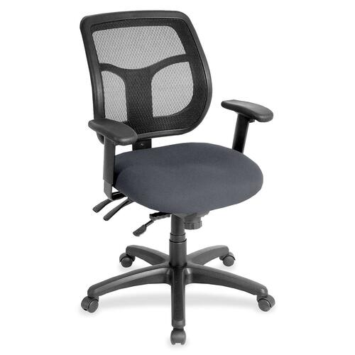 Eurotech Apollo Task Chair - Chambray Seat Color - Fabric Seat Material - 5-star Base - 1 Each