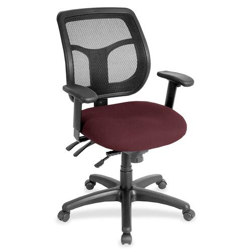 Eurotech Apollo MFT9450 Task Chair - Garnet Seat Color - Fabric Seat Material - 5-star Base - 1 Each