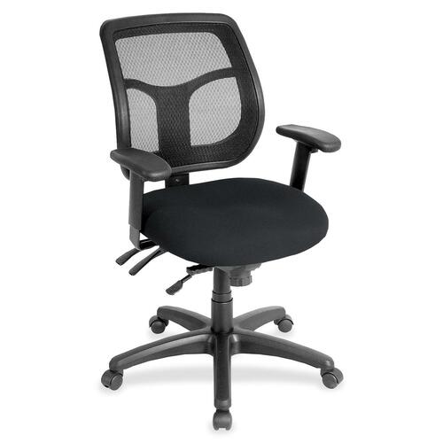Eurotech Apollo MFT9450 Task Chair - Onyx Seat Color - Fabric Seat Material - 5-star Base - 1 Each