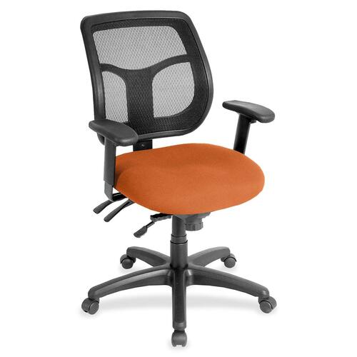 Eurotech Apollo MFT9450 Task Chair - Mango Seat Color - Fabric Seat Material - 5-star Base - 1 Each