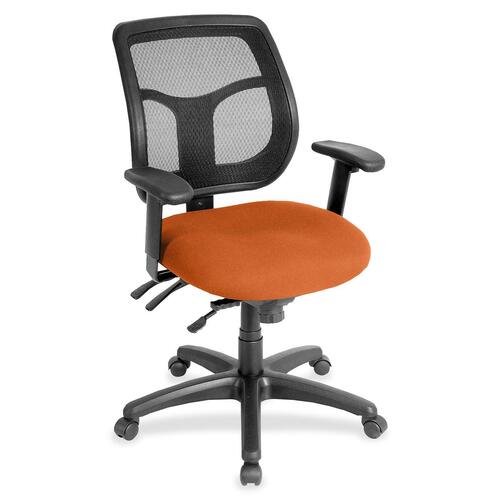 Eurotech Apollo Task Chair - Pumpkin Seat Color - Fabric Seat Material - 5-star Base - 1 Each