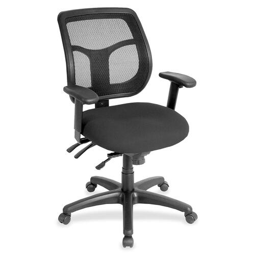 Eurotech Apollo Task Chair - Charcoal Seat Color - Fabric Seat Material - 5-star Base - 1 Each