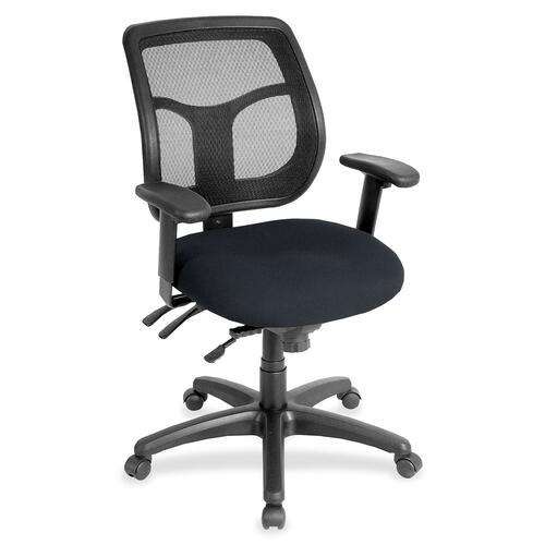 Eurotech Apollo Task Chair - Midnight Seat Color - Fabric Seat Material - 5-star Base - 1 Each