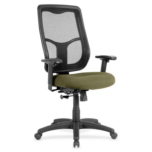 Eurotech Apollo High Back Synchro Task Chair - Vine Seat Color - Fabric Seat Material - 5-star Base - 1 Each