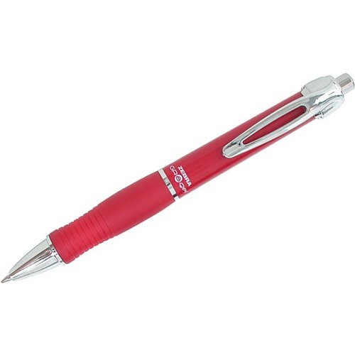 Zebra Pen GR8 Gel Retractable - Medium Pen Point - 0.7 mm Pen Point Size - Refillable - Retractable - Red Gel-based Ink - Plastic Barrel - 4 / Pack