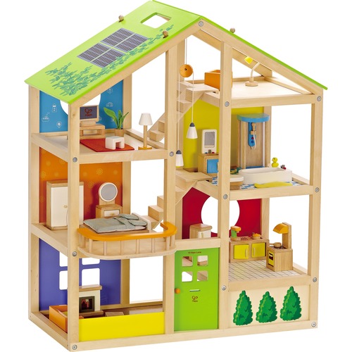 Hape All Season House (furnished) - 3 Year & Up Age - 30 Pieces