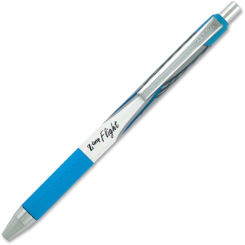 Zebra Pen Z-Grip Flight Retractable Pens - Bold Pen Point - 1.2 mm Pen Point Size - Teal - Ballpoint Stick Pens - ZEB21950