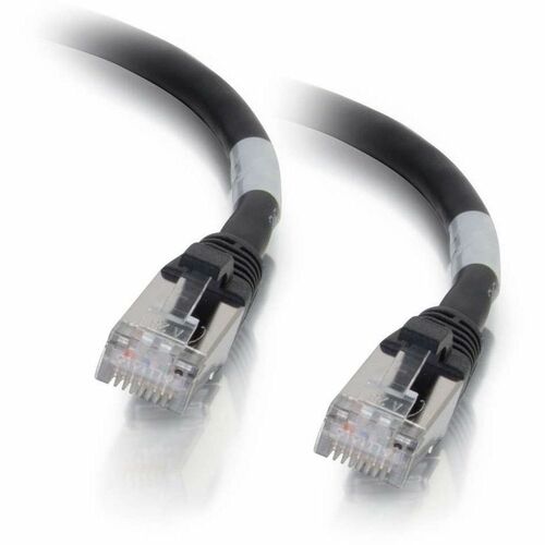C2G-3ft Cat6a Snagless Shielded (STP) Network Patch Cable - Black - Category 6a for Network Device - RJ-45 Male - RJ-45 Male - Shielded - 10GBase-T - 3ft - Black