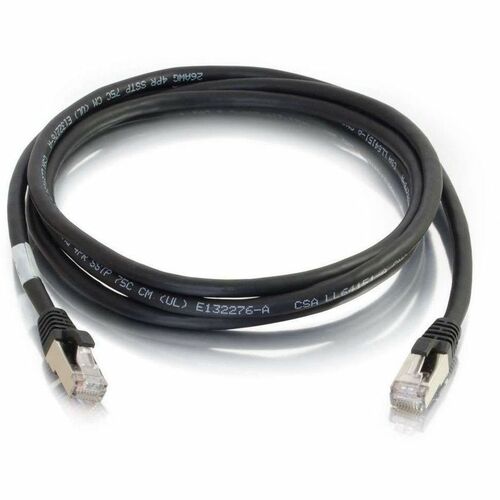 C2G-6ft Cat6a Snagless Shielded (STP) Network Patch Cable - Black - Category 6a for Network Device - RJ-45 Male - RJ-45 Male - Shielded - 10GBase-T - 6ft - Black