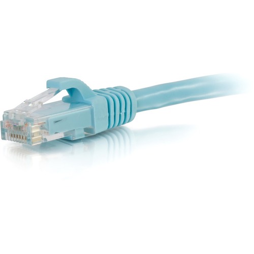 C2G 7ft Cat6a Snagless Unshielded (UTP) Network Patch Ethernet Cable-Aqua - Category 6a for Network Device - RJ-45 Male - RJ-45 Male - 10GBase-T - 7ft - Aqua