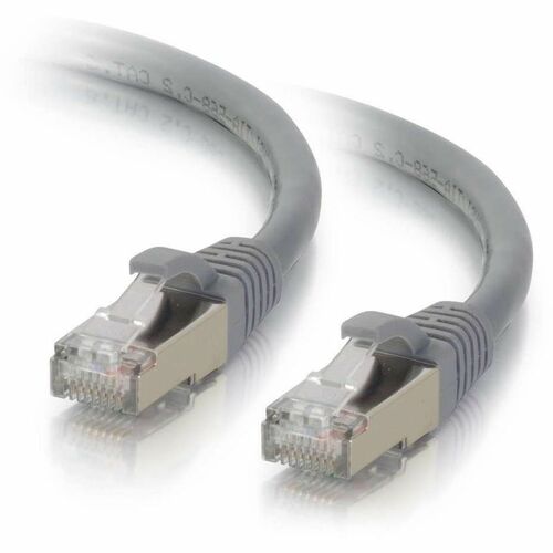 C2G-35ft Cat6 Snagless Shielded (STP) Network Patch Cable - Gray - Category 6 for Network Device - RJ-45 Male - RJ-45 Male - Shielded - 35ft - Gray